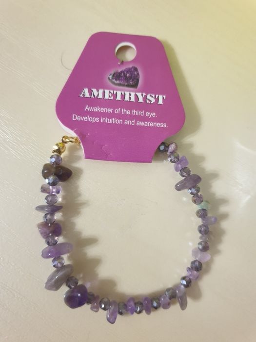 Браслет из натуральных камней Аметист
