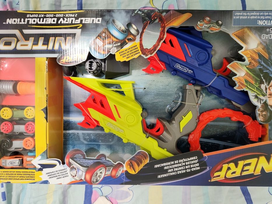Set 2 lansatoare Nerf Nitro, Duelfury