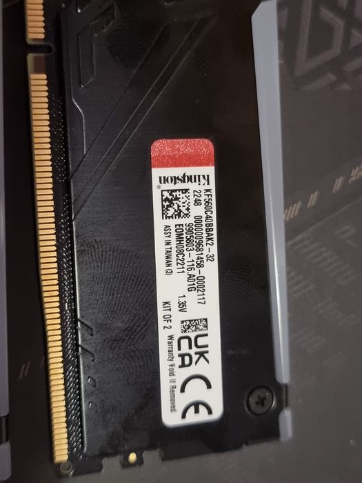 Memorie Kingston FURY Beast RGB 32GB DDR5 6000MHz CL40 Dual Channel