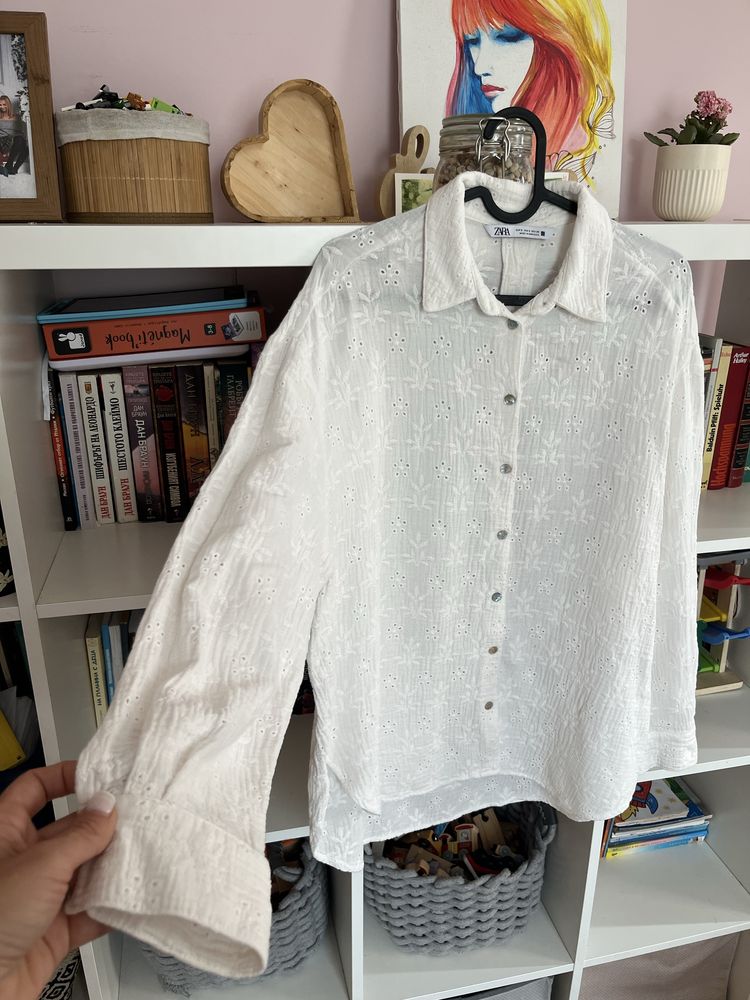 Риза с бродерия Zara