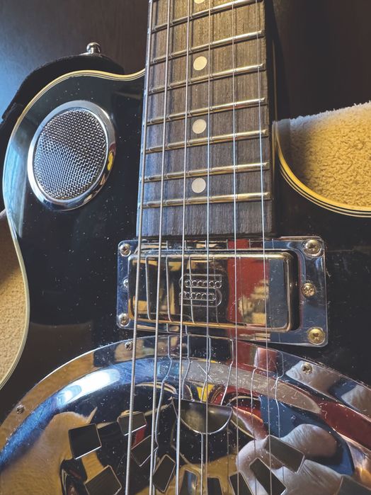 Chitară rezonator Harley Benton Custom Line ResoKing CU ÎMBUNĂTĂȚIRI
