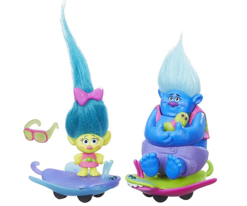 Детски Тролове - Малки фигури със скейтборд 2бр.