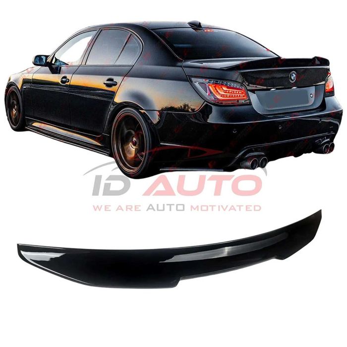 Bordură spoiler pentru portbagajul BMW E60, stil PSM, nou, negru