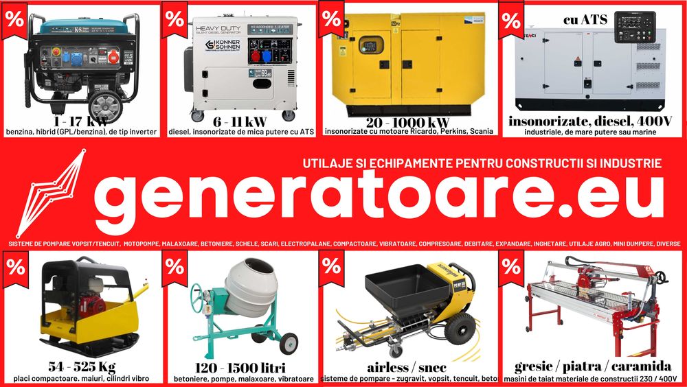 Generator cu sudura WAGT 220 DC HSBE R26 benzina 200 A 400V 6,5 kVA
