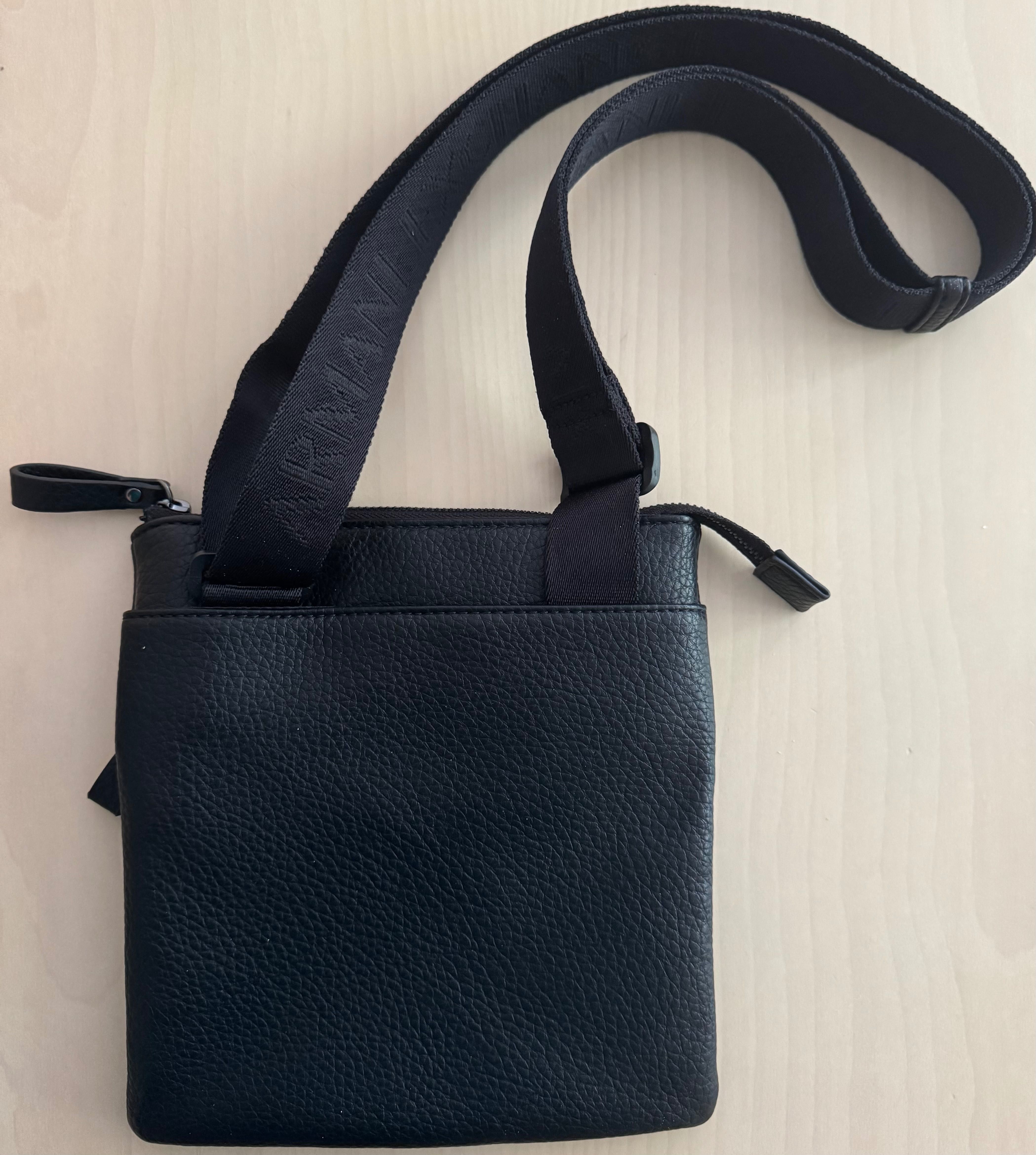 Armani Нова мъжка кожена чанта през рамо