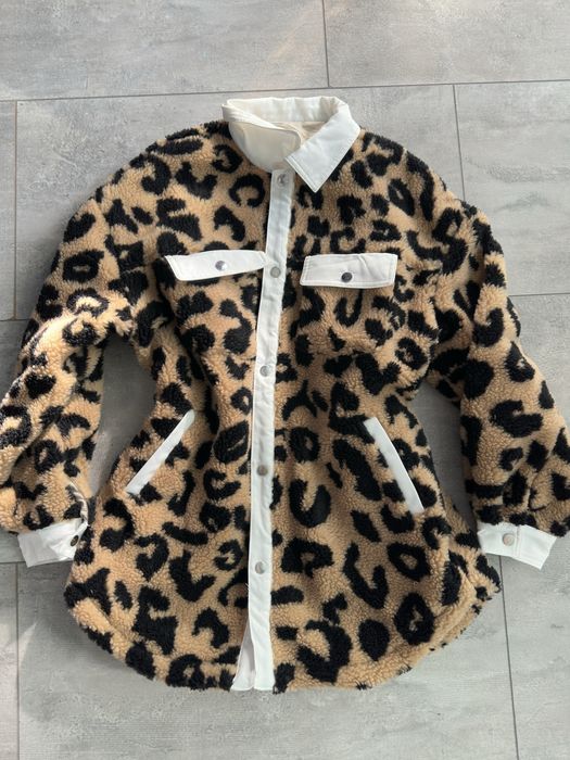 Пухено Леопардово палтенце * Подарък Клин - Чисто Нови*** - 50лв.