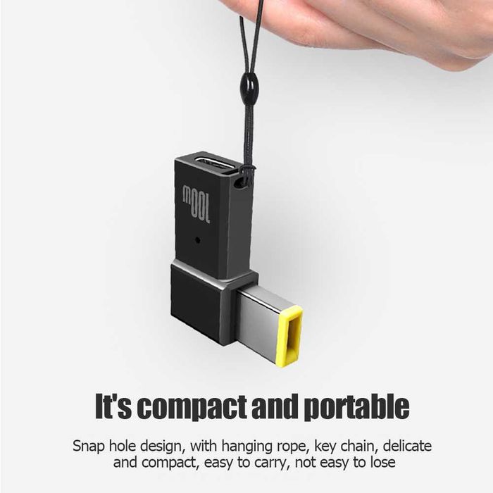 Adaptor incarcator laptop Lenovo IBM USB-C la mufa dreptunghiulara