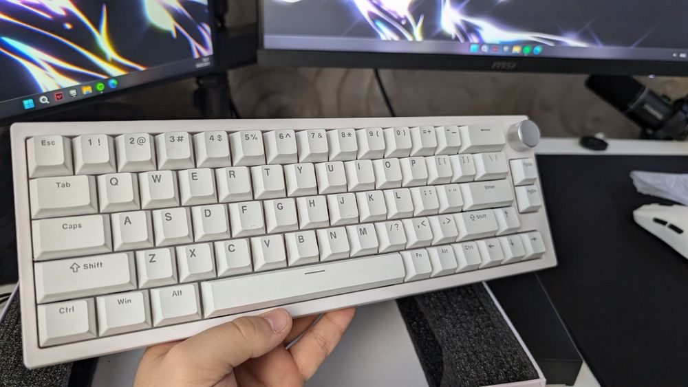 клавиатура игровая магнитная Latenpow Looting66 белая