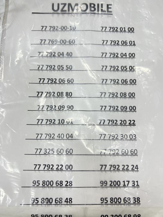 Chiroyli nomerla chegirmada !