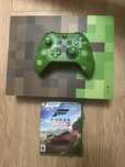 Xbox One S Minecraft Limited Edition + GTA 5 + FORZA HORIZON JOC (nou)