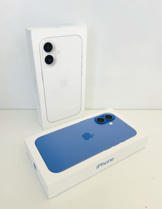 НОВ! iPhone 16 128GB White / Ultramarine ГАРАНЦИЯ!!!