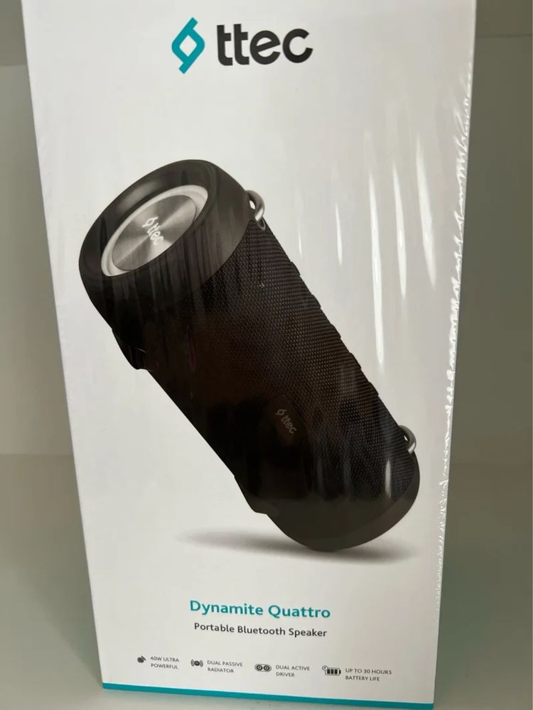 СКИДКА! 40ВТ/с подсветкой! Беспроводная калонка ttec Dynamite Quattro