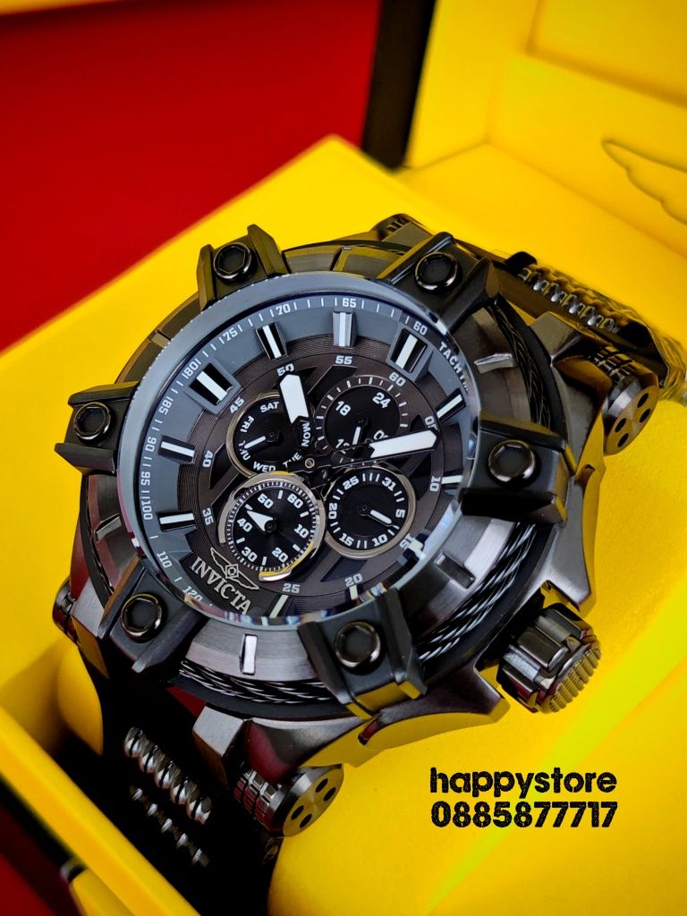 INVICTA Gunmetal Black light 52 mm, Инвикта нов ръчен часовник