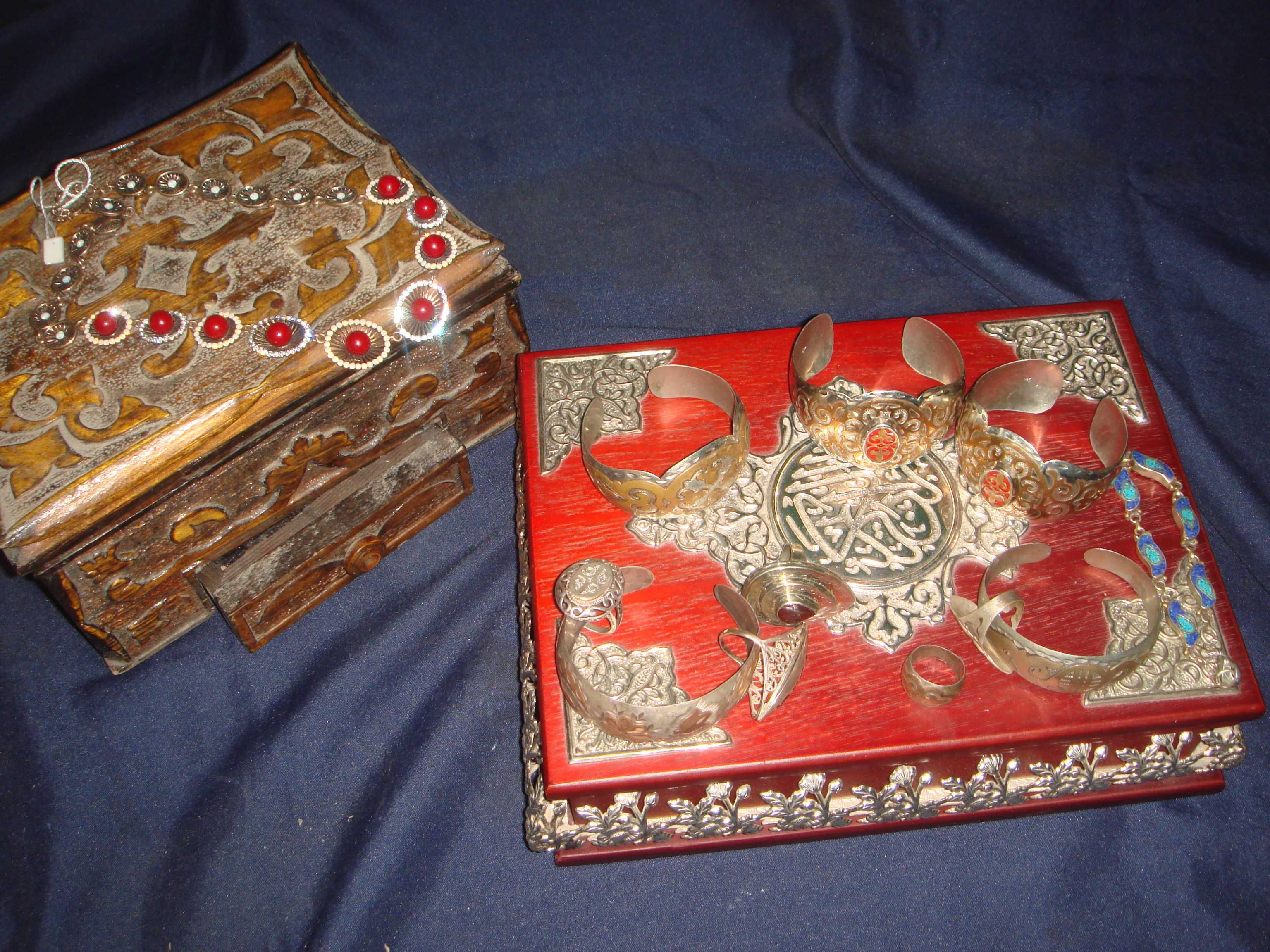 Подарки любимой серебро браслеты шкатулка Красного дерева с Серебром