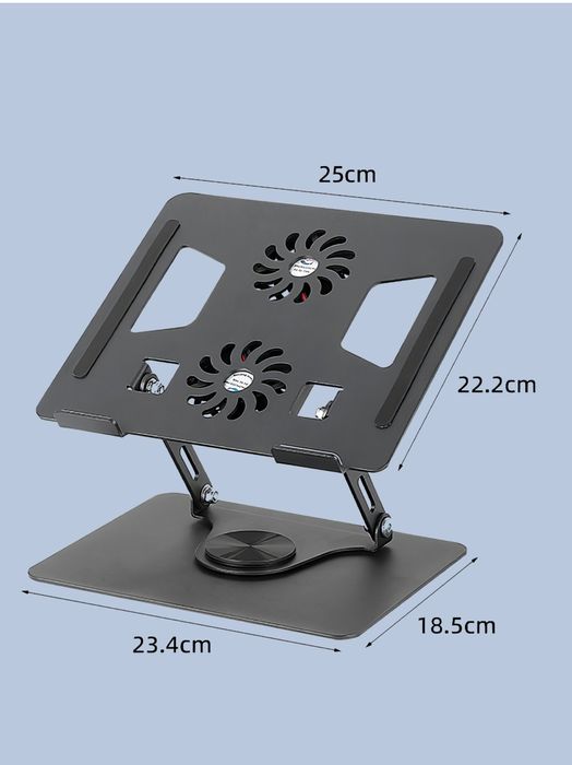 Alyuminiy noutbuk tagligi, sovutish, Зб0° aylanuvchi