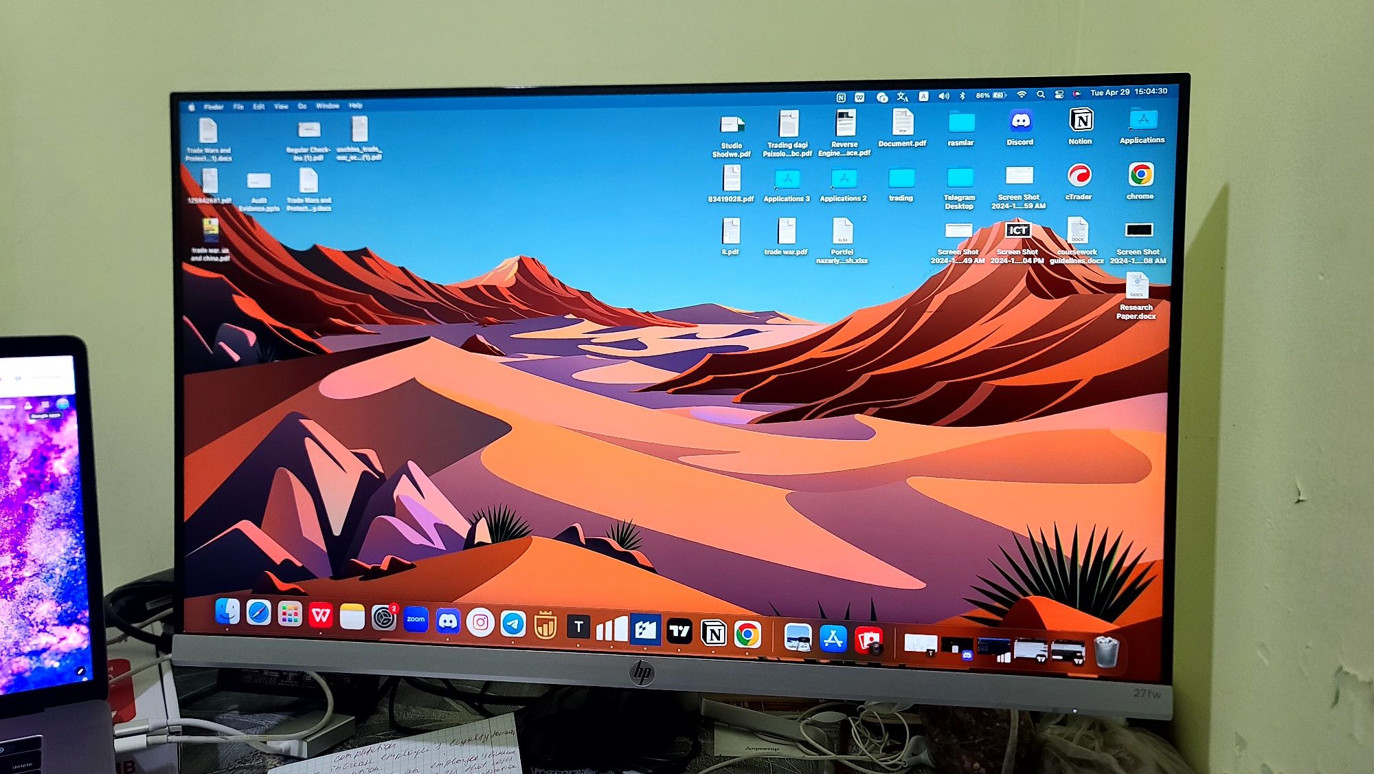 Hp M27f monitor ekran