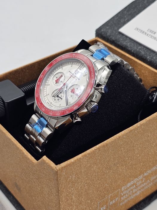 Pagani Design 1701 V3 Cronograf pentru bărbați, cadran cu quartz, 40 m