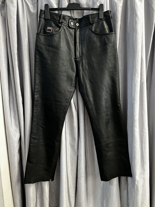 Pantaloni moto piele mar 56 XXL