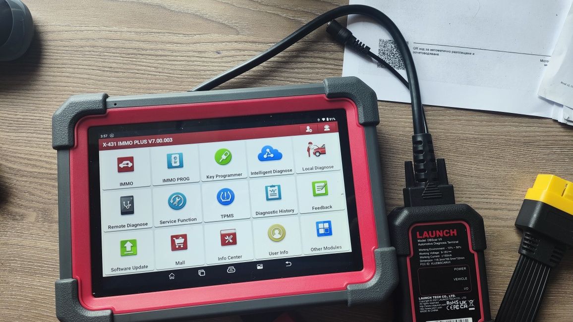 Launch x431 Immo Plus пълен комплект програматор за ключове и ECU/TCU