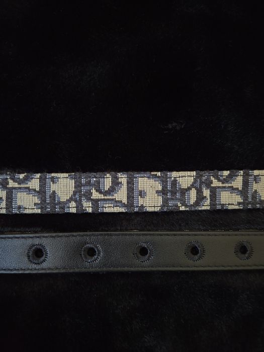 Dior 30 Montaigne Reversible Belt Blue Smooth Calfskin and Oblique