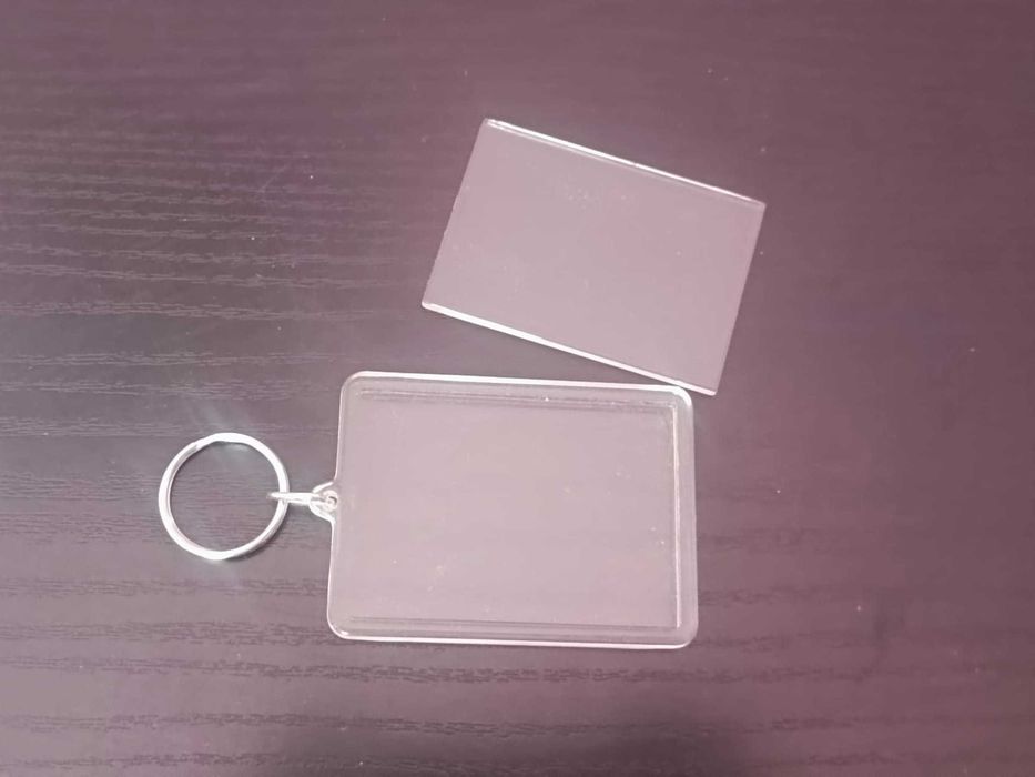 Brelocuri acrilice personalizabile cu insert foto/logo, 550 bucati