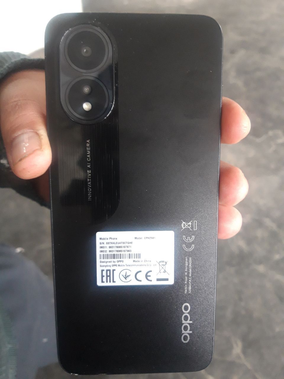 Oppo A18 model yengi xali bir oy boldi .Partiyasi bor.pul zarlgi uchun