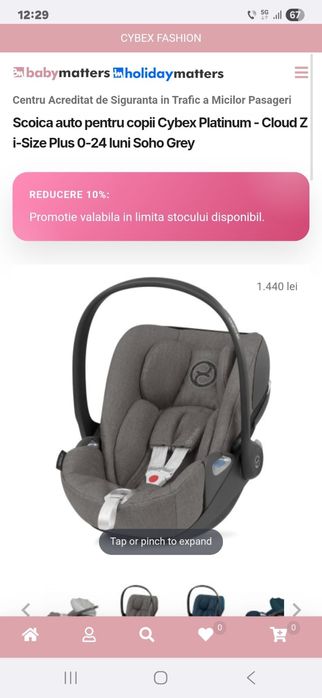 Scoica Auto Cybex Platinum