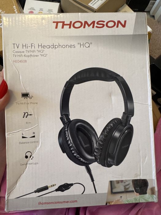 Casti Hi-Fi, Thomson, Negru