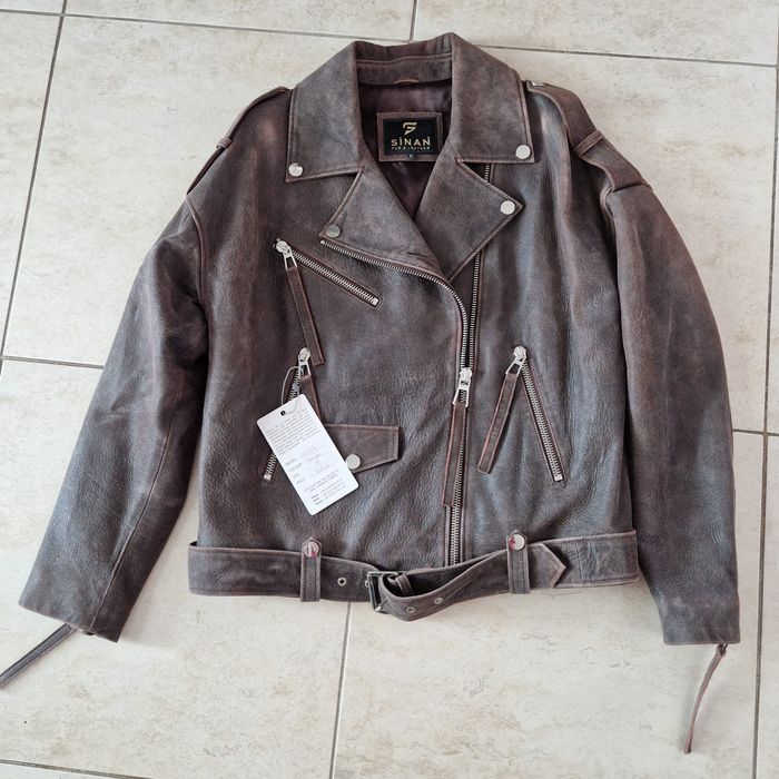 Geci de piele naturala vintage