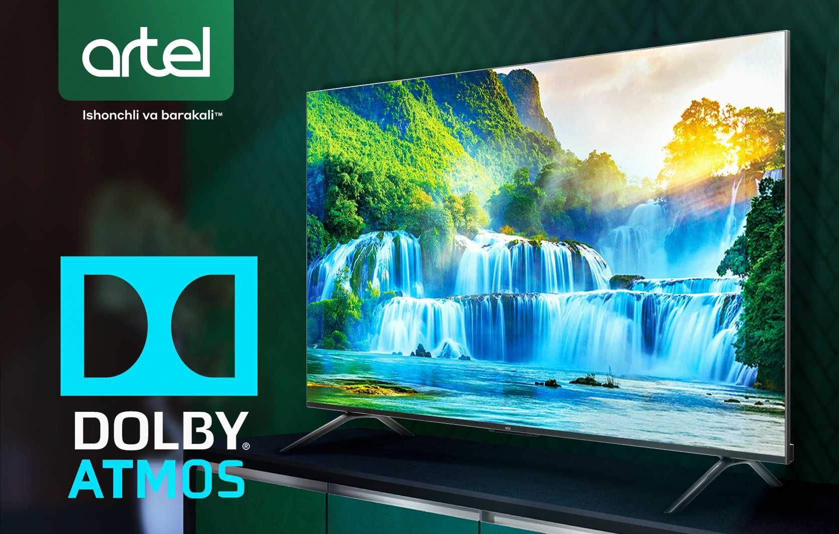 ARTEL 2024 A55LU8500 SMART 4K без рамочный по Низкой цене +Доставка!!