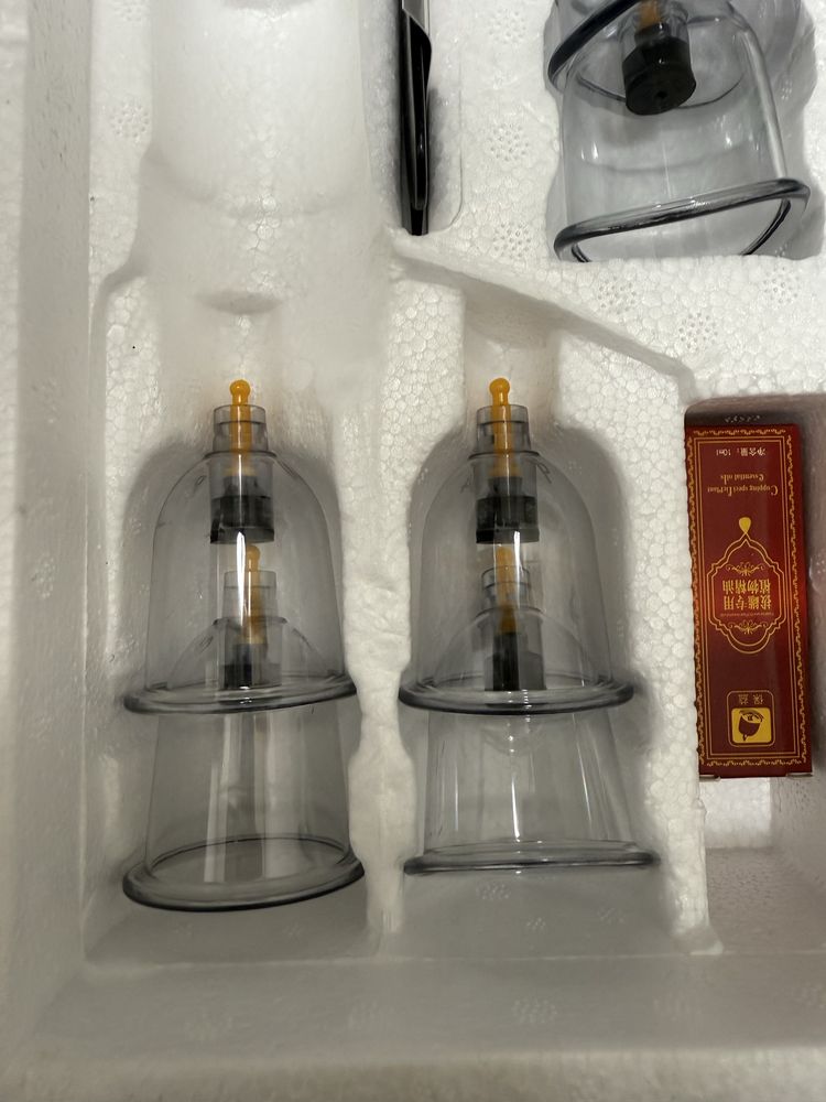 Вакуумные банки для хиджамы комлект, Hijama uchun bonkalar komplekt