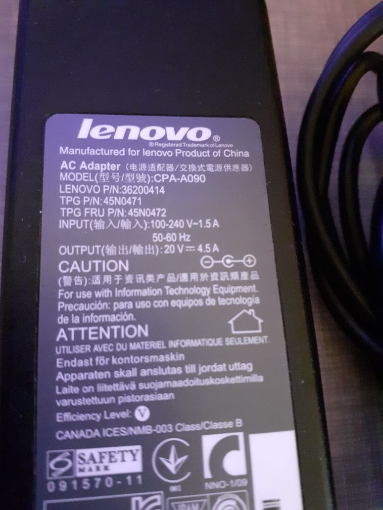 Incarcator original laptop Lenovo