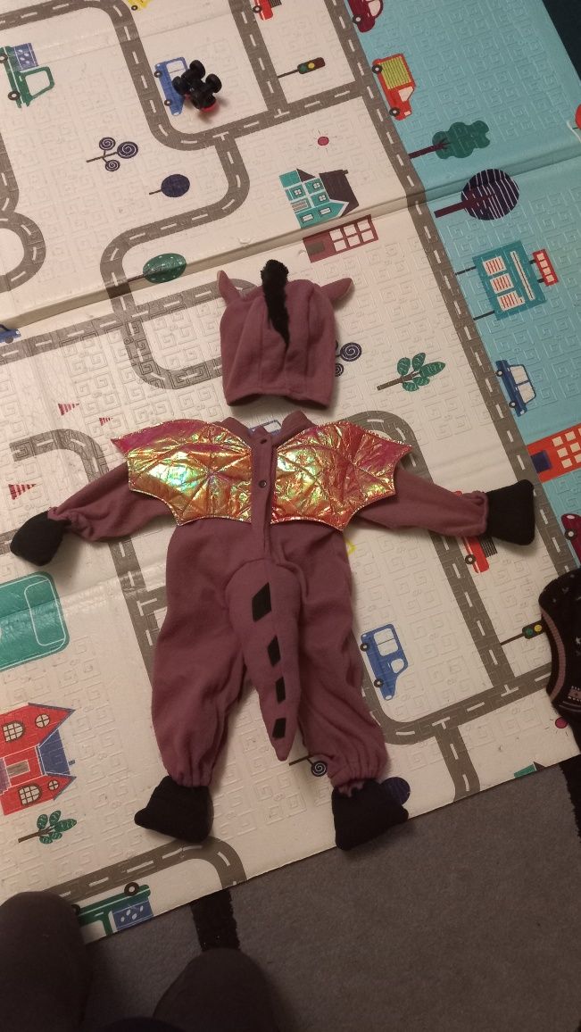 Карнавальный костюм драконо-ослика из мультика Шрек, размер 0-6 мес
