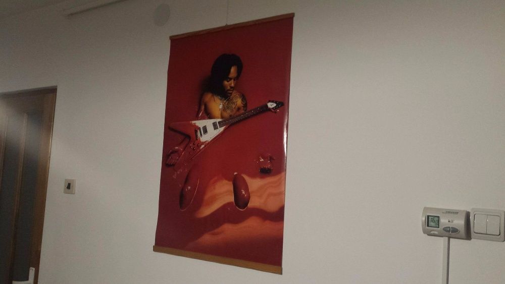 Poster urias Lenny Kravitz Gibson Flying V chitara