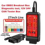 Tester port OBD2, WOYO breakout box