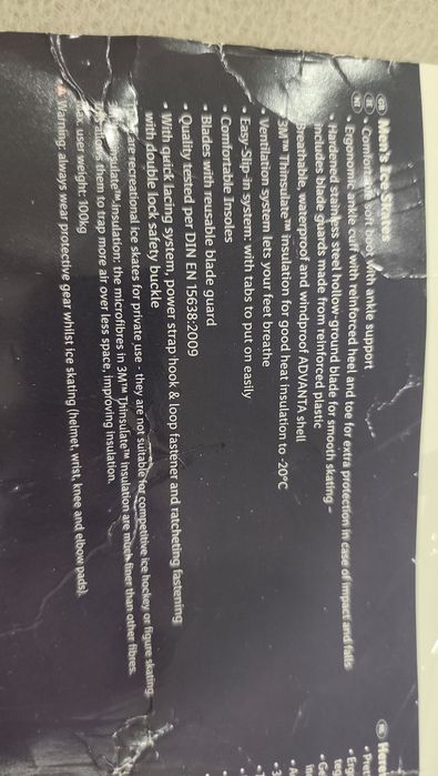 Patine gheata marimea 45-46 Crivit made in Germany noi nefolosite