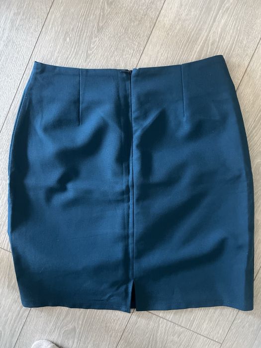 Fusta albastru petrol office