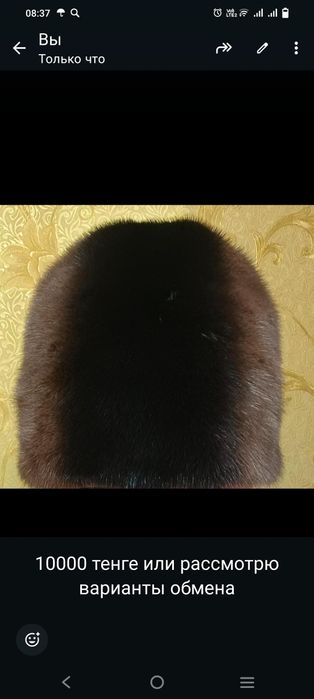 Обменяю норковую шапку