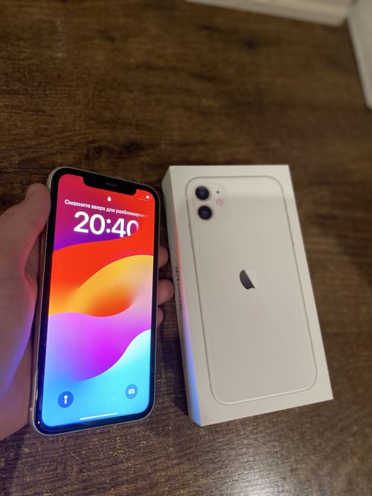 iPhone 11 отличное состояние, АКБ 76%! 128 гб