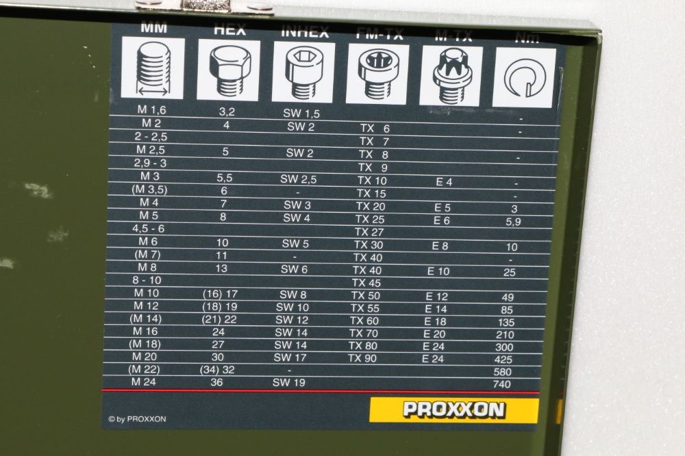 гедоре, гидория 1/2" PROXXON 29 части, ключ, Германия