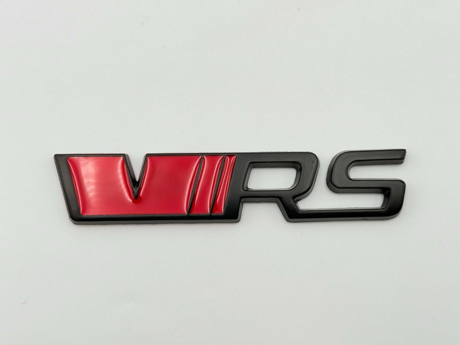 Emblema Compatibila SKODA VRS negru/rosu