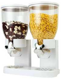 Dispenser / Dozator dublu pentru cereale, 4 Litri
