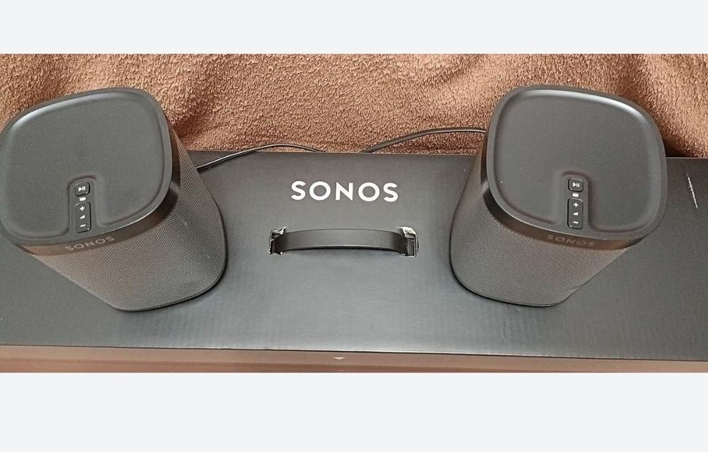 SET Boxe SONOS PLAY 1, WiFi MultiRoom Airplay Sunet Premium Stereo