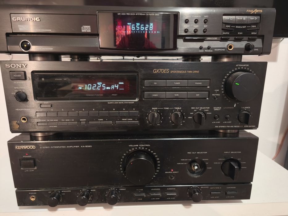Sistem audio Kenwood KA-5020, Sony GX70ES, Grundig FineArts CD23