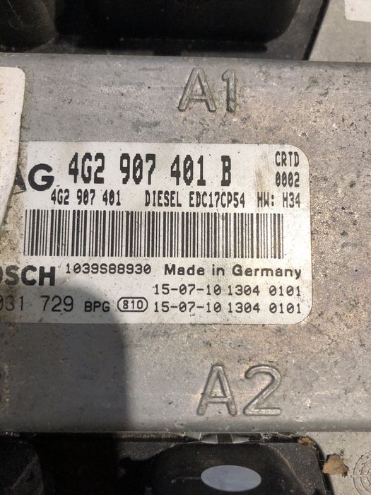 Calculator motor Audi 3.0tdi euro6 CRT cod: 4G2907401B. EDC17CP54