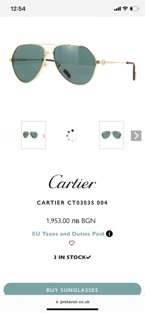 Cartier aviator sunglasses