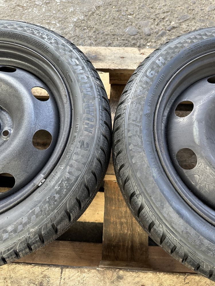 Jante tabla Peugeot si Citroen cu anvelope iarna noi 195/55 R16