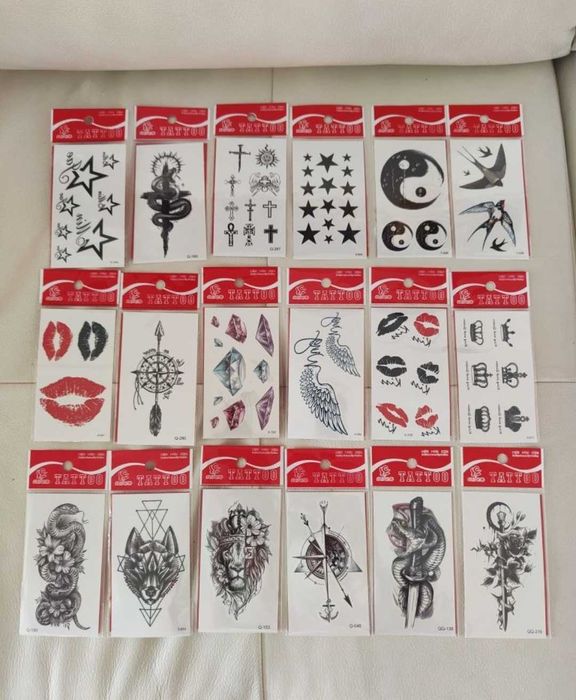 Tatuaje temporare preț pe set 2 buc tatuaje aplicate rapidă cu apa