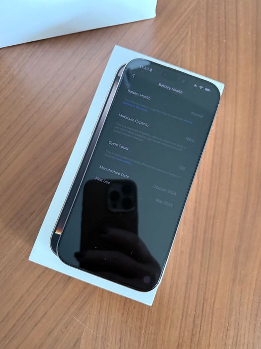 Iphone 16 Pro Max 1 TB Dessert Titanium, ca nou, factura, in garantie