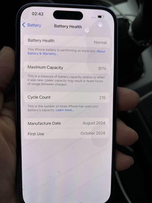 iPhone 16 128 GB condiție ok gri silver roz rose baterie 100